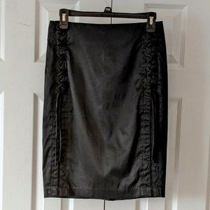 CHARLOTTE RUSSE Women's Satiny Pencil Skirt  Size S  Black NWOT